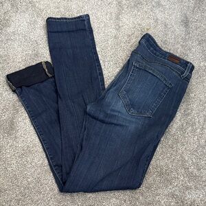 PAIGE Dark Blue Skinny Jeans
